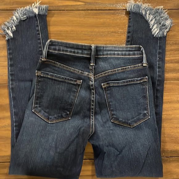 Just Black High Waisted Skinny Jeans. Size 24. Frayed at ankle. Great condition. - Picture 3 of 5